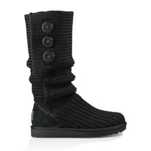 Black Knit Uggs